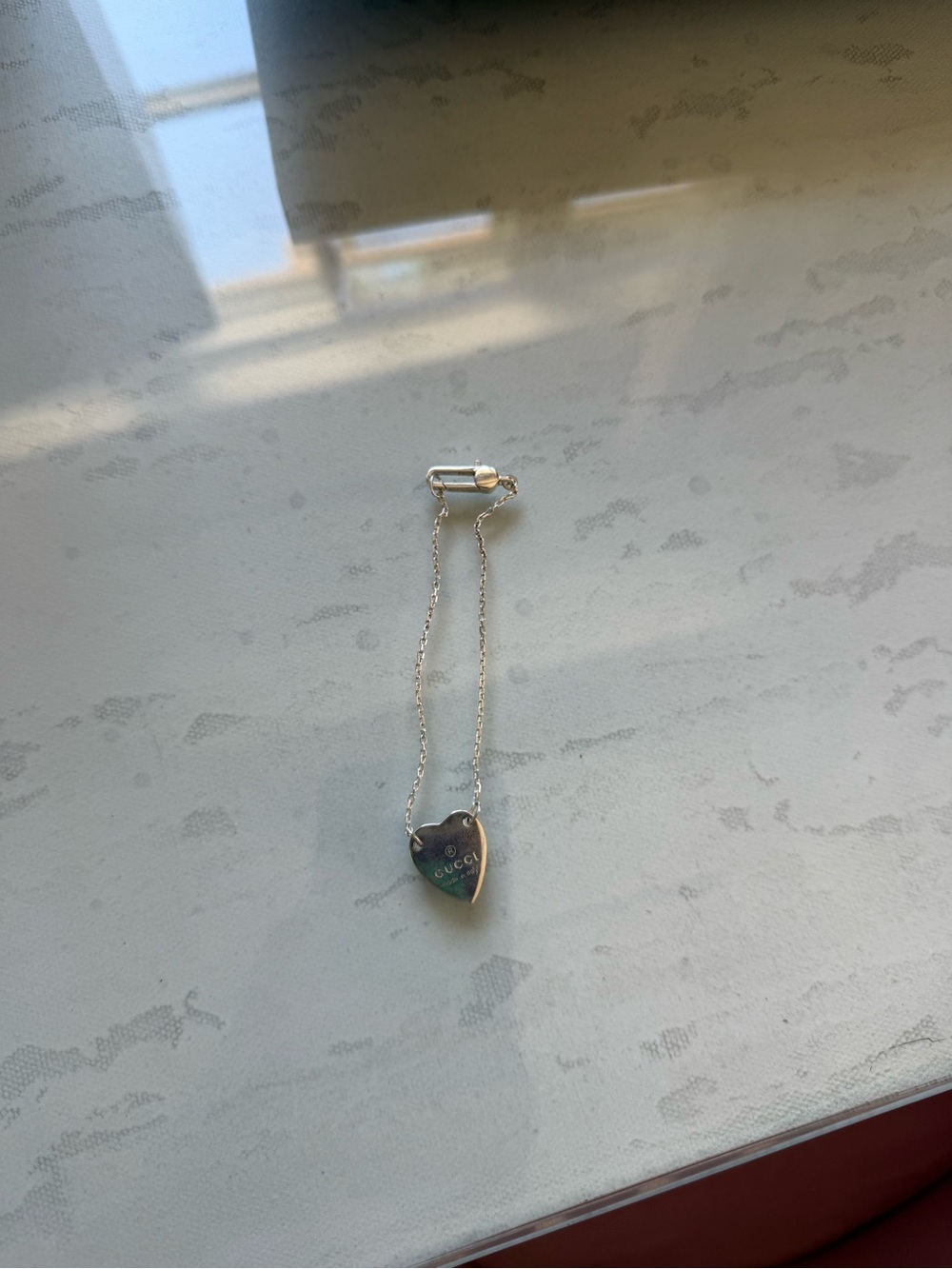 Gucci Heart Pendant Bracelet in Silver - Picture 4 of 4